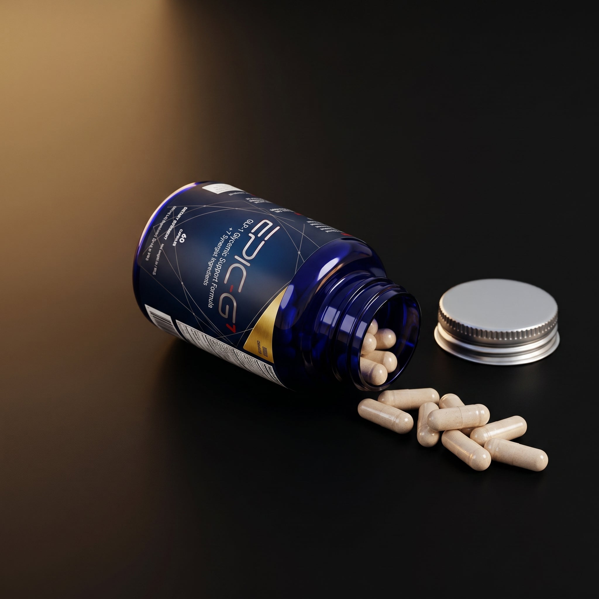 EPIC-G7 capsules spilled view showing quality ingredients
